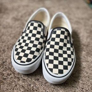 Vans checkered platform shoes
